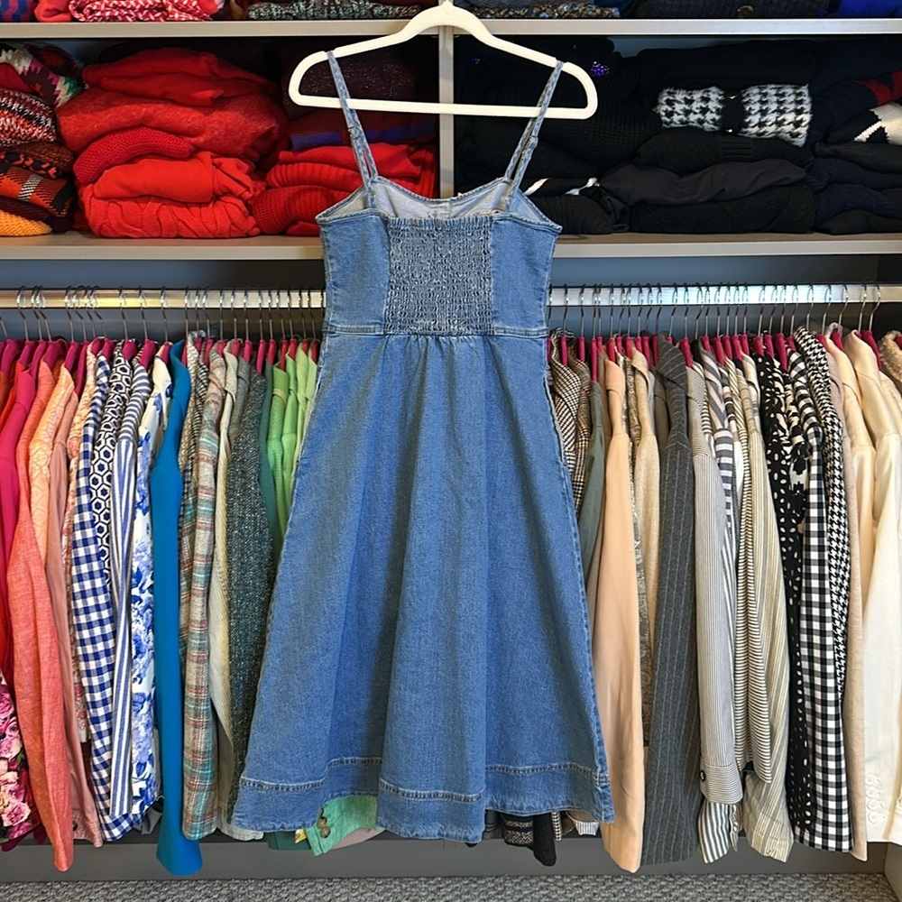 Universal Thread blue adjustable strap smocked ba… - image 3